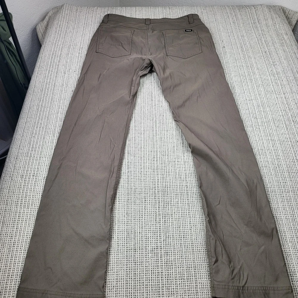 PrAna Pants Mens 33x32 Brown Chino Standard‎ Fit Casual Outdoor Hiking Stretch